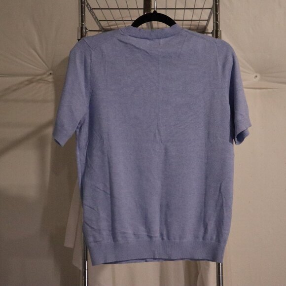 JCrew light blue, slightly heathered look, size SMALL - Picture 3 of 5